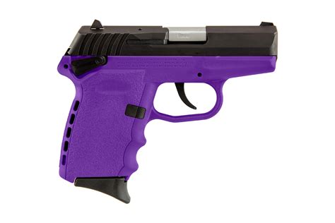 Sccy Cpx 1 9mm Pistol With Purple Polymer Frame And Manual Safety