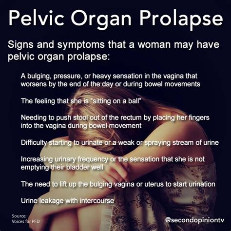 Infographic On Pelvic Organ Prolapse Designed By Cindy George For Secondopiniontv And Wxxi