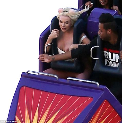 Courtney Stodden Busts Out Of Her Top On Disneyland Ride Daily Mail Online