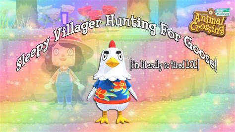 🔴acnh Live Sleepy Villager Hunting For Goose Lets Chat Lexi