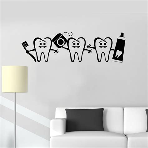 Beautiful creative art prints for chiropractic & other health care clinics. Hot Sale Dental Care Mural Wall Sticker Vinyl Dentist Sign Home Bathroom Decor Wallpaper Decal ...