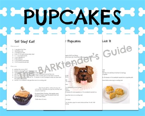 Printable Dog Treat Recipes Fun Dogtails And Pupcakes For Dog Moms And