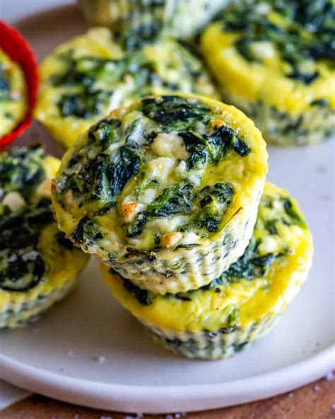 Feta And Spinach Baked Egg Cups Healthy Fitness Meals