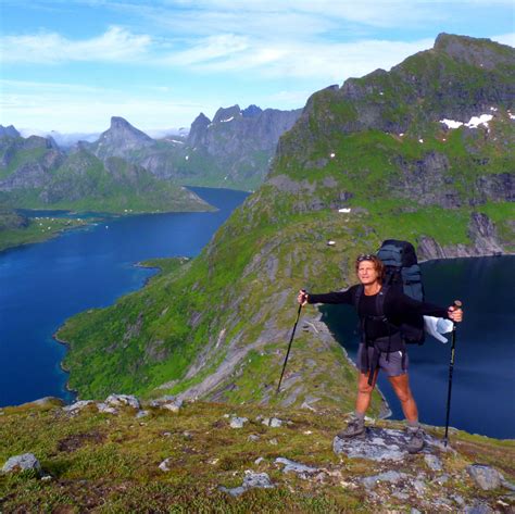 Vasilis And Yorgos In Norway Hiking On The Lofoten Islands