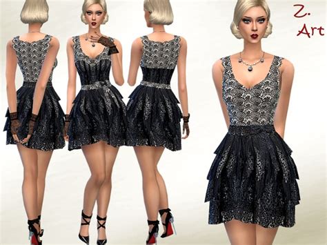Vintage Lace Dress By Zuckerschnute20 At Tsr Sims 4 Updates