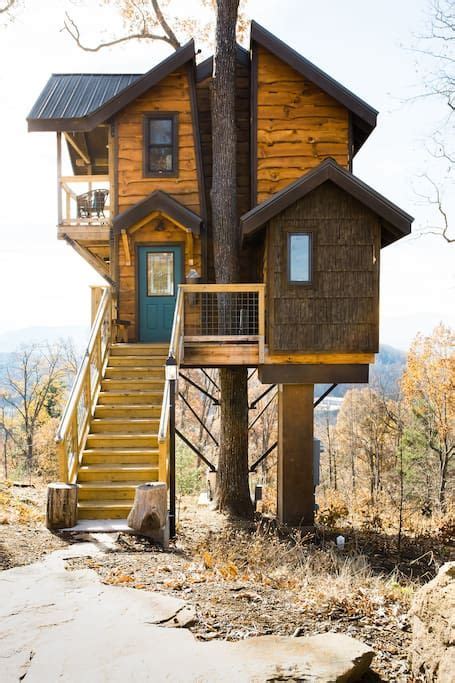 Sanctuary Treehouses Of Serenity Treehouses For Rent In Asheville
