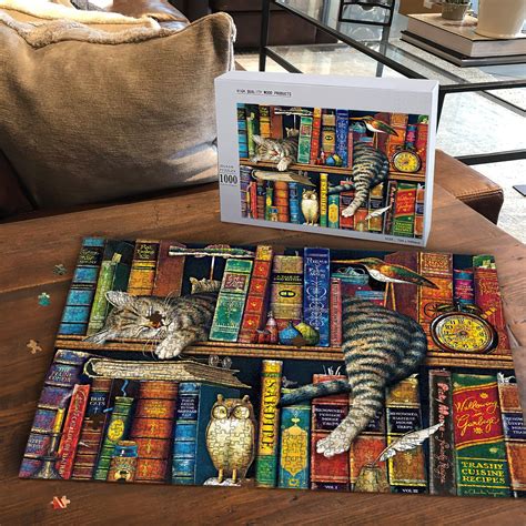 The Cat Of Charles Wysocki Jigsaw Puzzle Jigsaw Puzzles For Etsy