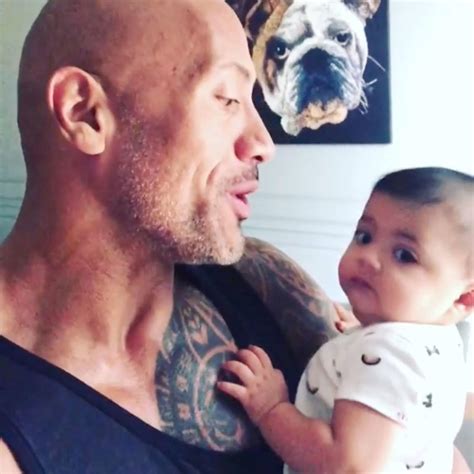dwayne johnson jokingly teaches his daughter tiana to say he s better looking than barack obama