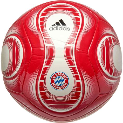 Adidas Bayern Munich Teamgeist Club Soccer Ball Red And White With