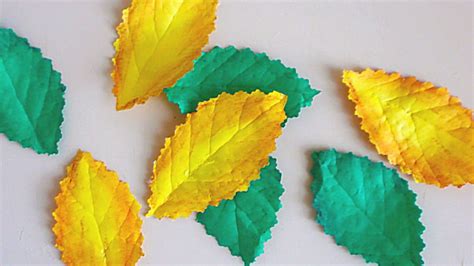 How To Make Realistic Leaves From Paper Diy Crafts Tutorial