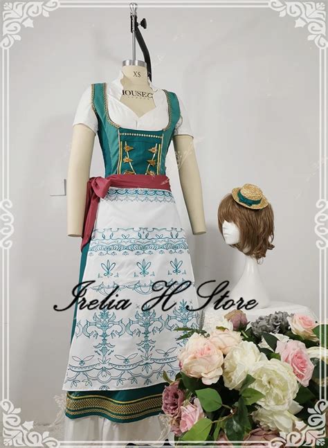 Irelia H Final Fantasy Xiv Cosplay Ff14 Dirndl S Set Kostum Cosplay