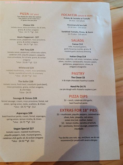 Online Menu Of Pizza Thief Restaurant Portland Oregon 97210 Zmenu