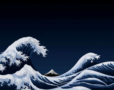 Wave Japan Wallpaper Desktop All Hd Wallpapers