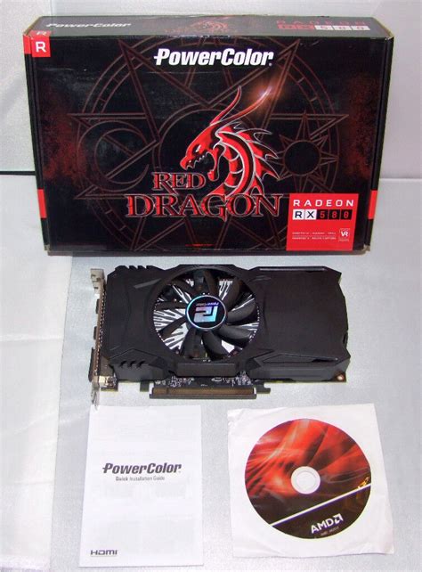 Powercolor Radeon Rx460 Red Dragon Directx 12 Graphics Card 2gb In