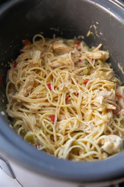 Crockpot Chicken Spaghetti Easy Recipe Laurens Latest