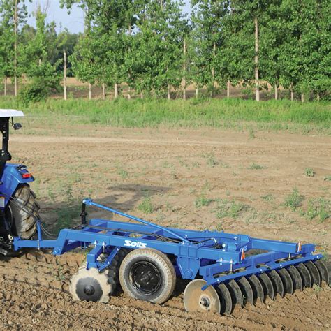 Tractor Implement Disc Harrow Hydraulic Trailed Type With Tyres Solis
