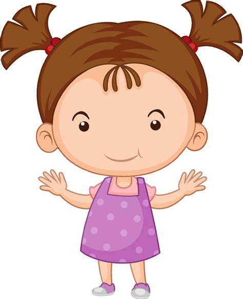 Cute Girl Cartoon Character On White Background 8337610 Vector Art At