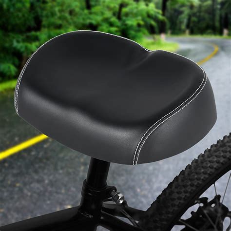 Retrok Bike Seats Pu Waterproof Large Noseless Bicycle Saddle Shock Absorbing Comfortable Soft