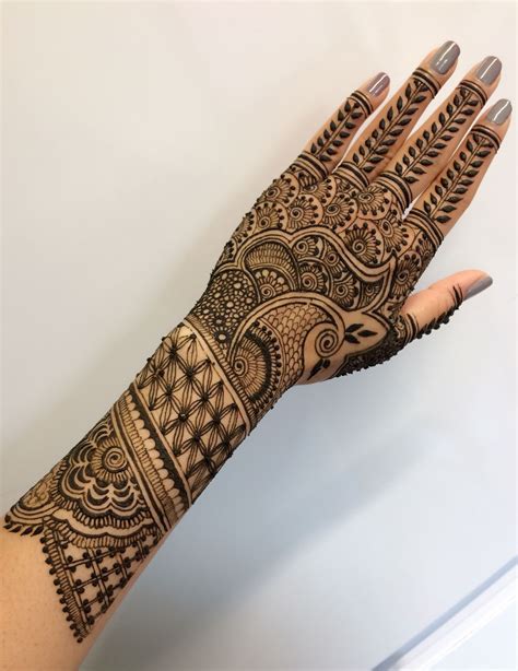 Full Mehndi Design Back Hand Mehndi Hand Designs Bridal Henna Arabic