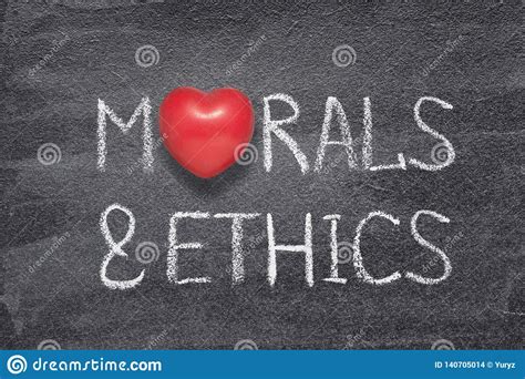 Morals And Ethics Heart Stock Illustration Illustration Of Chalkboard