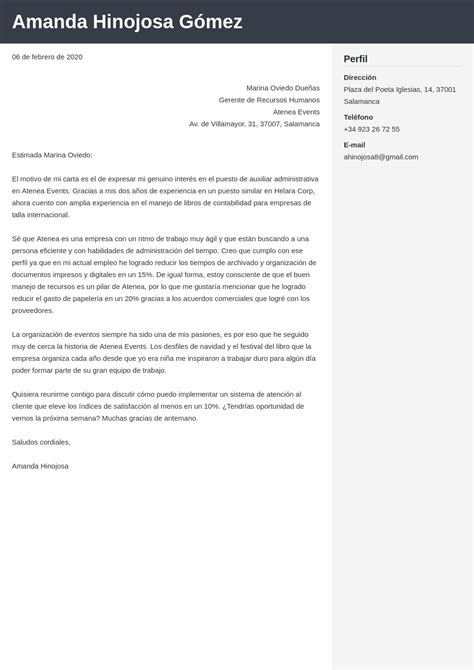 Ejemplo Carta De Presentacion Auxiliar Administrativo Images And Images