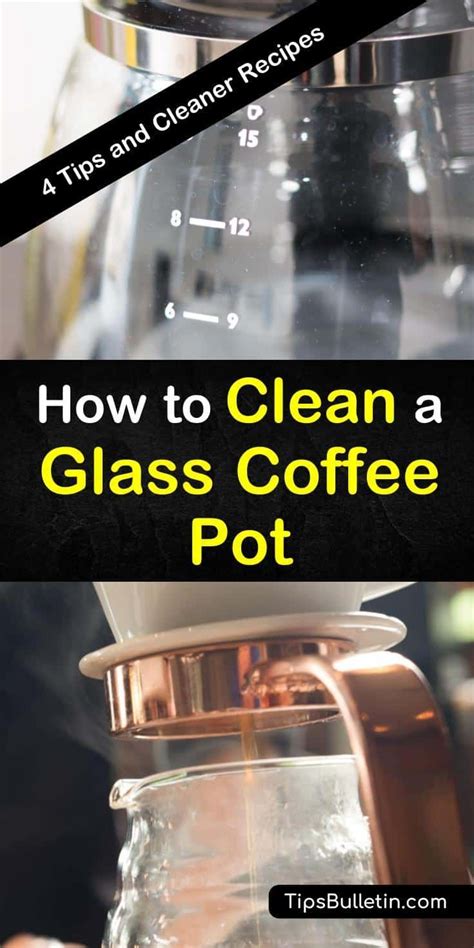 Include around the outer sides of the sink around the handles. How to Clean a Glass Coffee Pot - 4 Tips and Cleaner ...