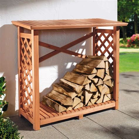 A More Attractive Option For Storing Firewood Outdoor Firewood Rack