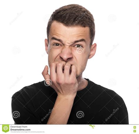 Handsome Man Is Scared Stock Photo Image Of Look Face 76533866