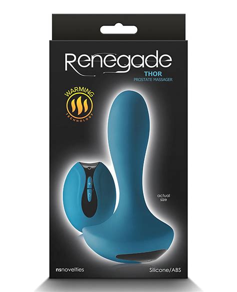 renegade thor prostate massager w remote teal