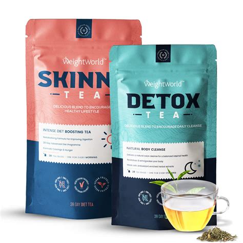 Buy Detox Tea And Skinny Tea Combo 56 Slimming Tea Bags Natural