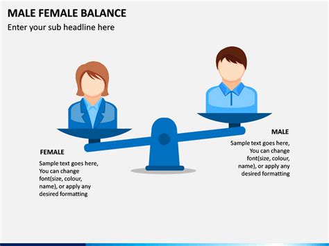Male Female Balance Powerpoint Template