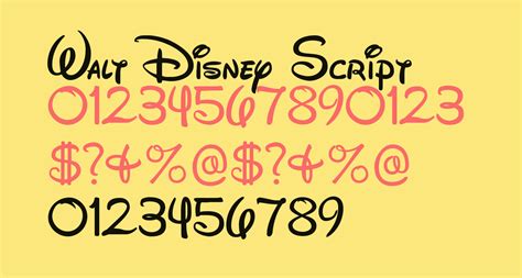 Walt Disney Script Free Font What Font Is