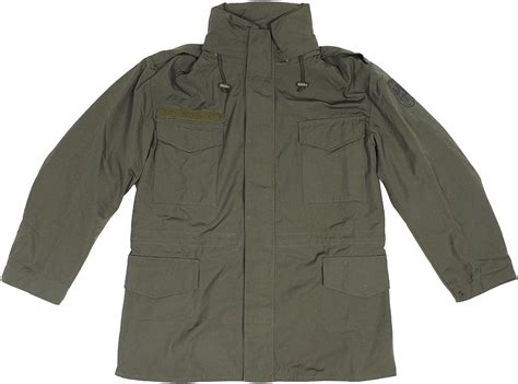 Viz Uk Wear Genuine Austrian Army M65 Rain Jacket Olive Gore Tex Lined
