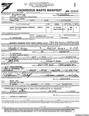 Fillable Online HAZARDOUS WASTE MANIFEST Dtsc Ssfl Com Fax Email