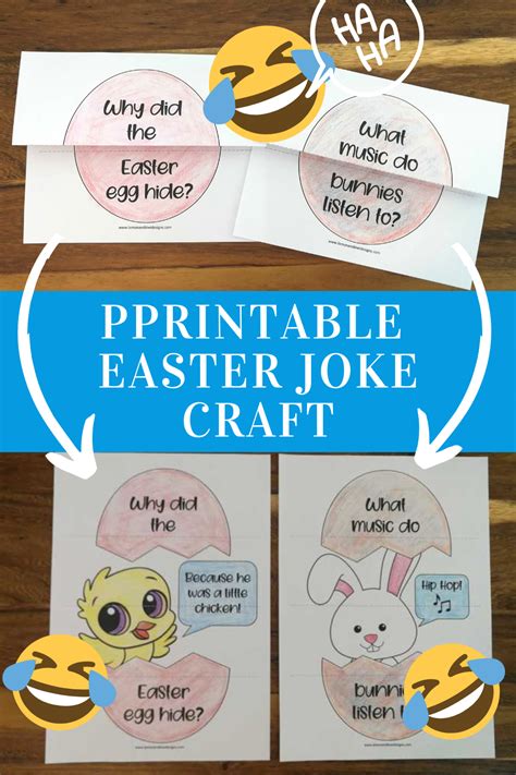 Free Printable Easter Joke Craft Lemon And Kiwi Designs