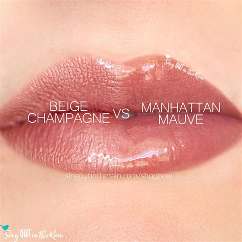 Manhatten Mauve Vs Beige Champagne LipSense In 2020 Beige Champagne