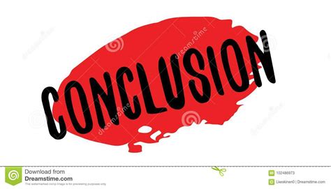 Conclusion Rubber Stamp Stock Vector Illustration Of Outcome 102486973
