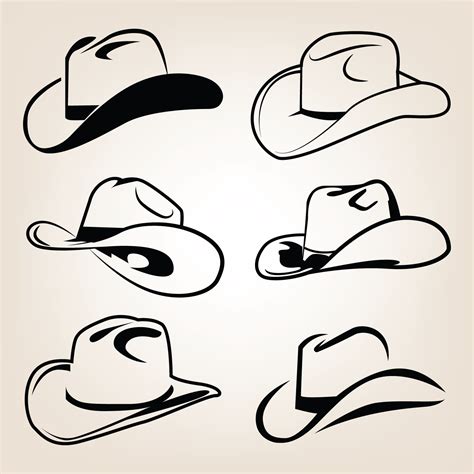 Cowboy Hat Svg File For Cricut Cricut Silhouette Files T Shirt