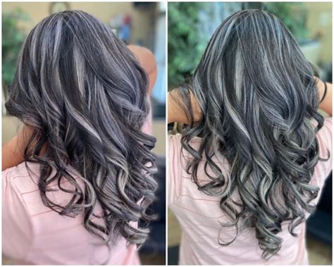 10 Ideas For Beautiful Gray Highlights Balayage And Other Techniques