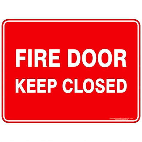 Fire Door Keep Closed Buy Now Discount Safety Signs Australia