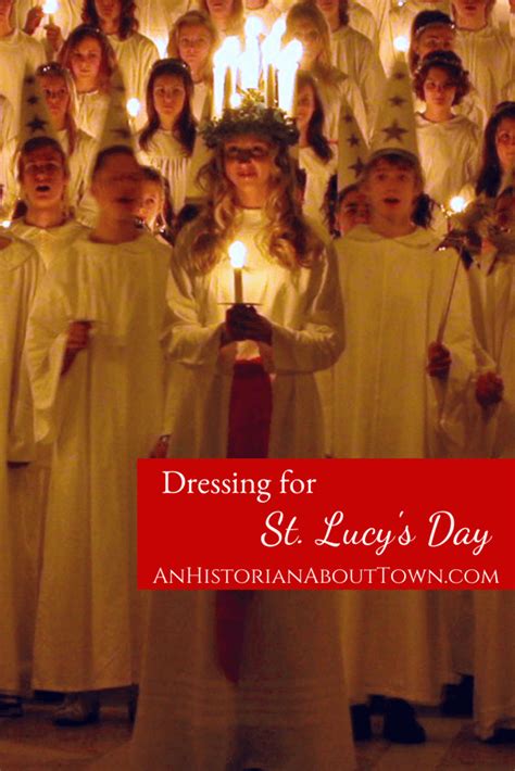 Dressing For St Lucys Day An Historian About Town