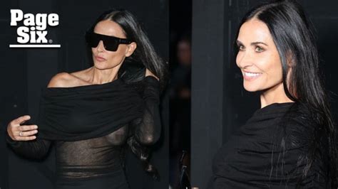 Demi Moore Suffers Wardrobe Malfunction In Sheer Dress During Paris Fashion Week The Cairns Post
