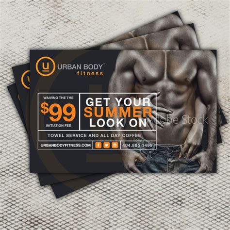 Urban Body Fitness Goliath Ad May 2017 Edition Postcard Flyer Or