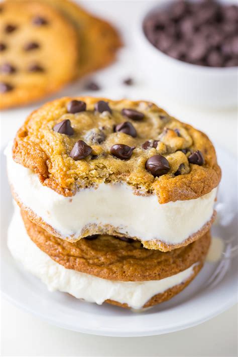 Chocolate Chip Ice Cream Sandwiches Baker By Nature