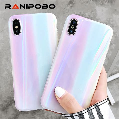 Buy Glossy Shining Laser Marble Phone Case For Iphone