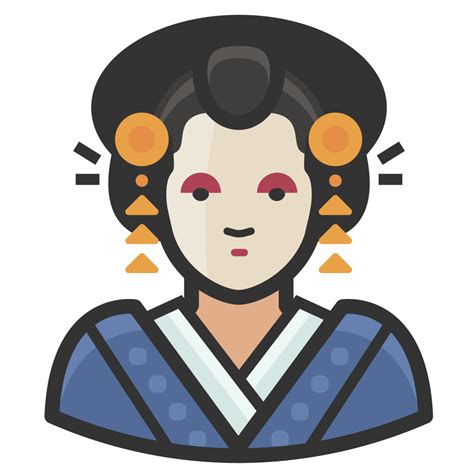 Traditional japanese woman Icon | Free Avatars Iconset | Diversity Avatars