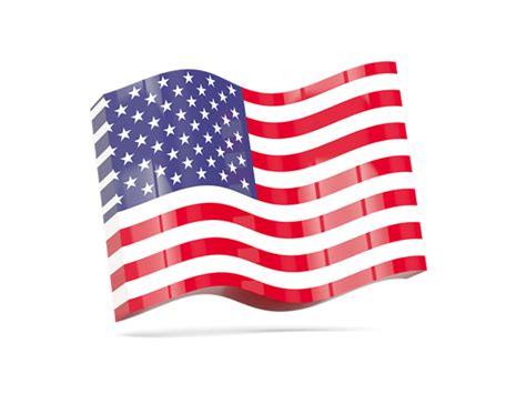 The flag of the united states of america, often referred to as the american flag or the u.s. Wave icon. Illustration of flag of United States of America