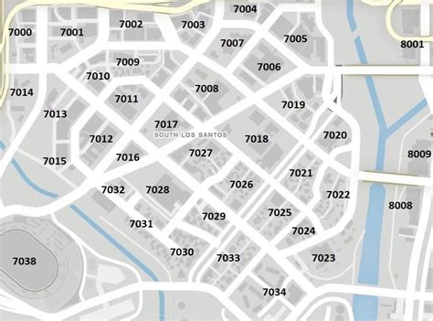 Los Santos Map With Street Names
