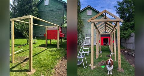 You can assemble with only a cordless drill and save a bundle. Backyard Urban Chicken Coop - Project by John at Menards®