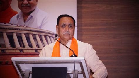 Gujarat cm vijay rupani said political leaders have a greater responsibility to follow covid guidelines of social distancing. 'If poll results showed a trend of Cong winning, Diwali ...